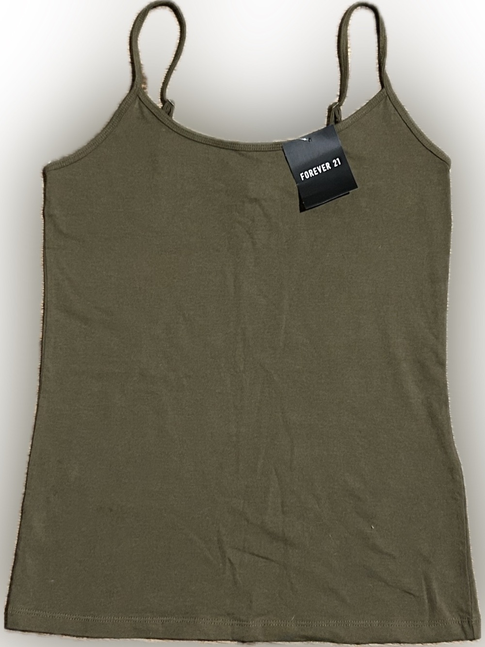 NEW WITH TAGS Olive Green Spaghetti Strap Tank Top - Forever 21